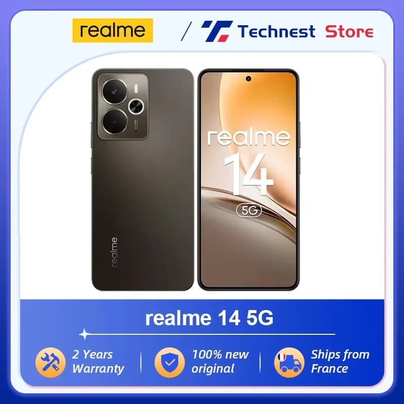 Wersja globalna realme 14 5G Smartphone Snapdragon 6 Gen 4 120Hz AMOLED Esports Display 50MP OIS AI Camera 6000mAh Titan Battery