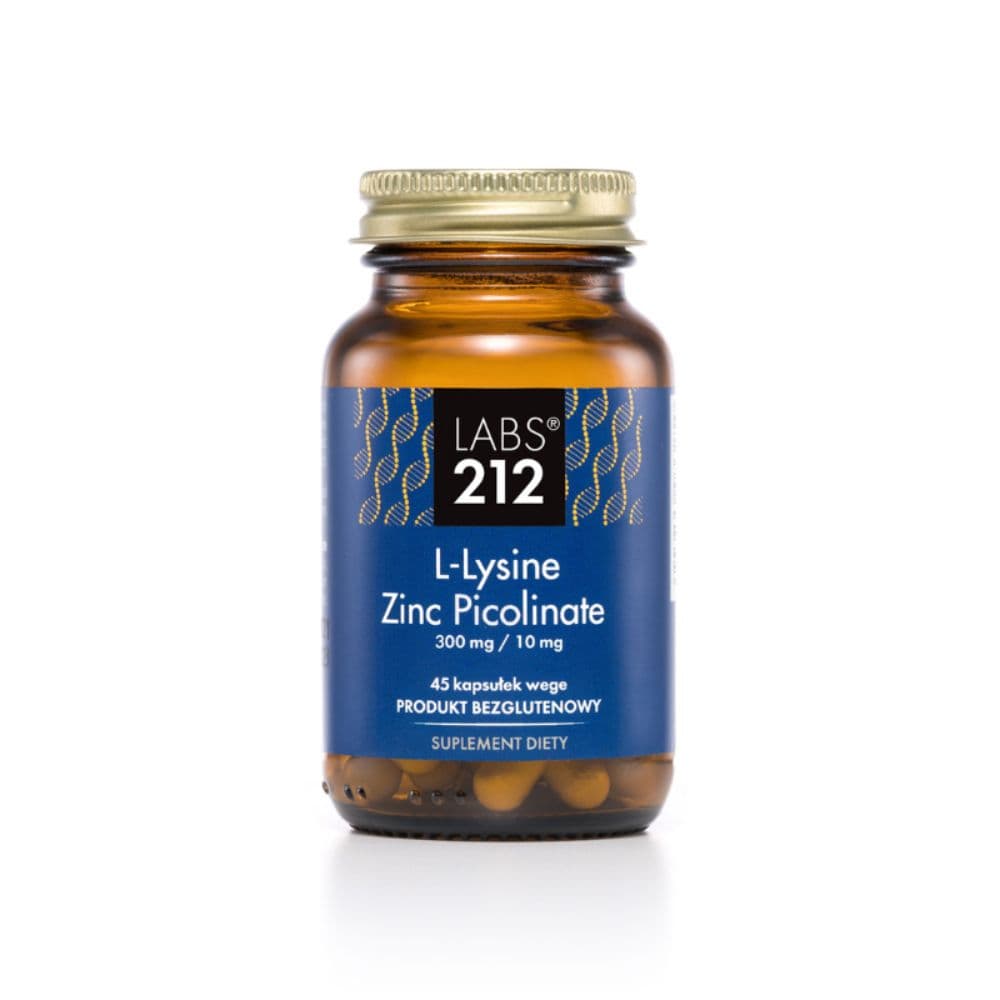 Labs212 L-Lysine Zinc Picolinate Witaminy i minerały 45 kaps.
