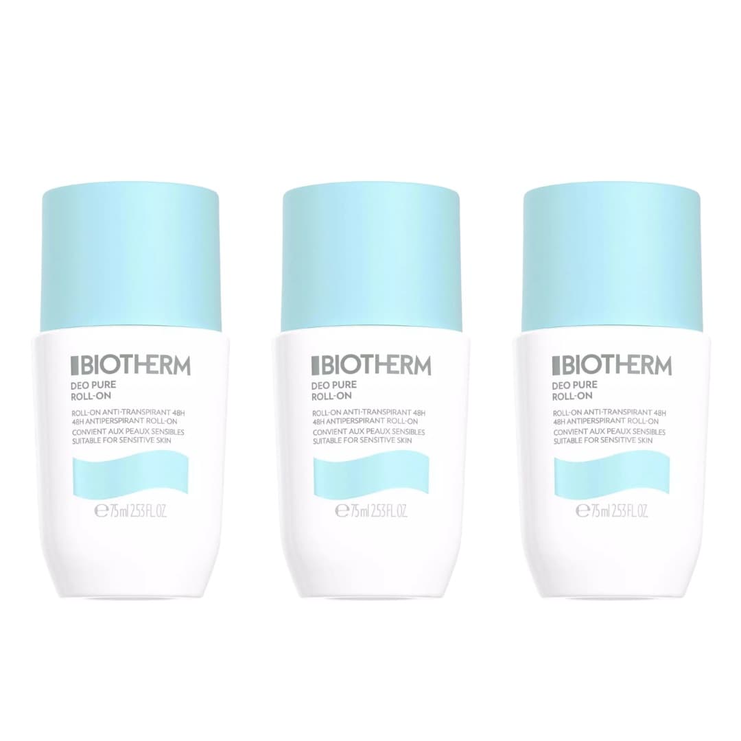 Biotherm Deo Pure Roll-On Trio Set Dezodorant 3x75ml