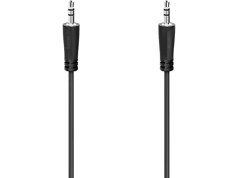 Kabel HAMA Jack 3.5 mm - 3,5 (wtyk wtyk) 0,5 m Czarny