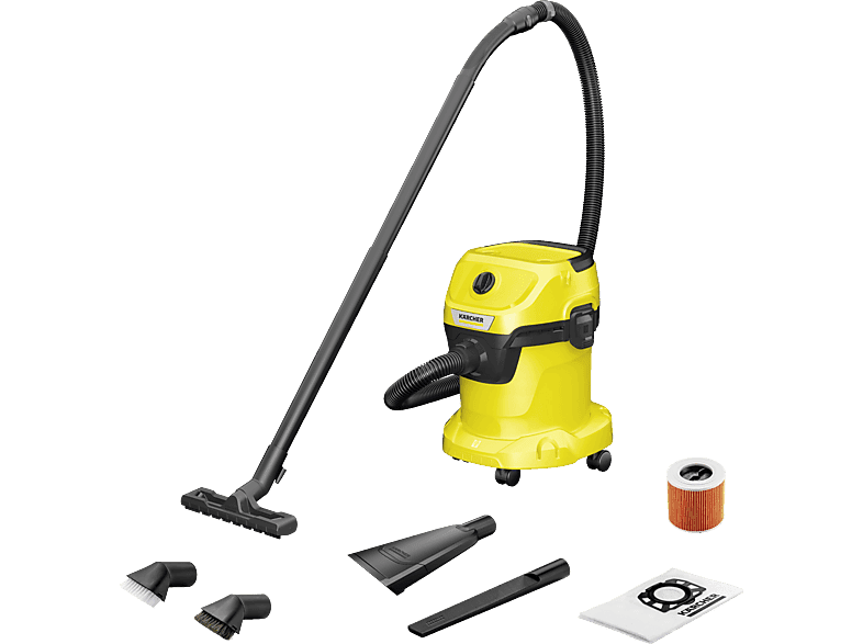 Odkurzacz uniwersalny KARCHER 1.628-121.0 WD 3 V-15/4/20 Car Żółto-czarny