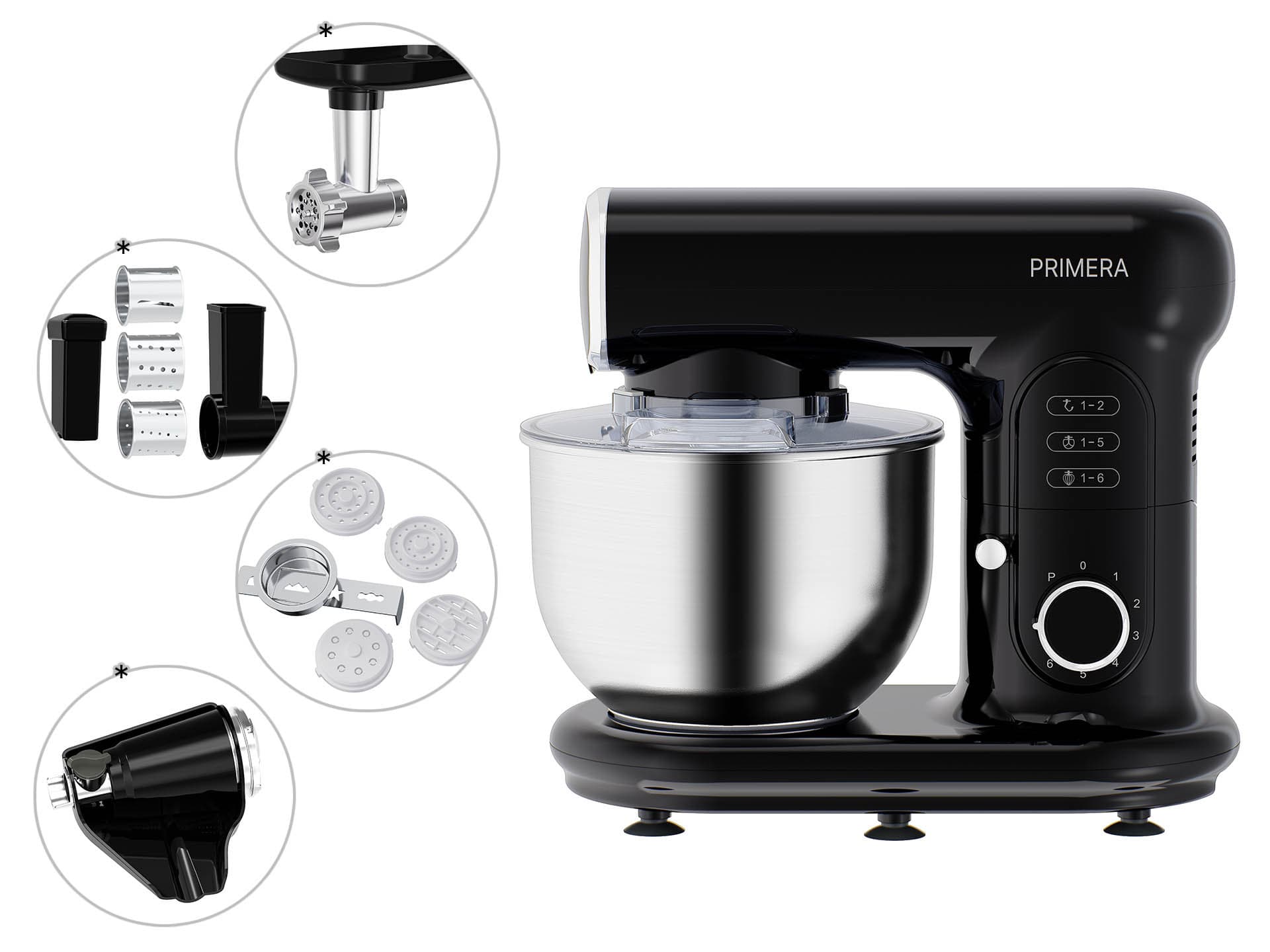 Robot kuchenny planetarny Primera czarny