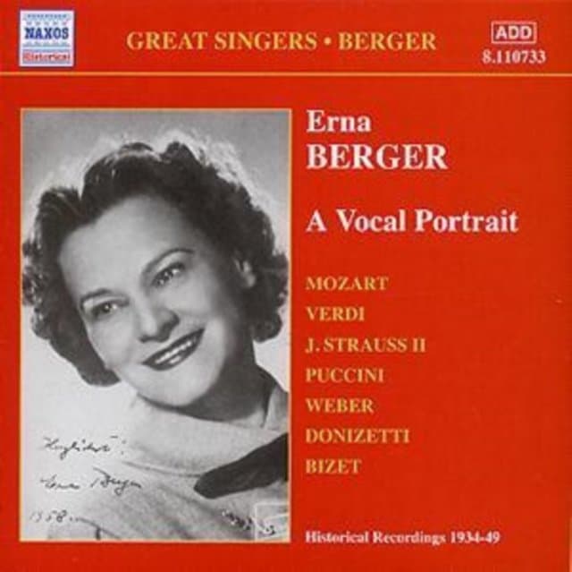 BERGER E VOCAL PORTRAIT1934-49