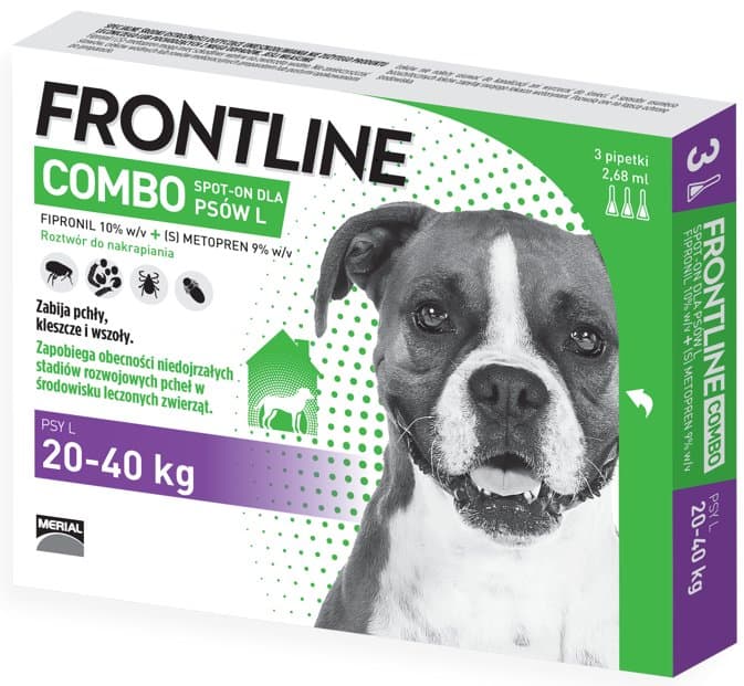 FRONTLINE Combo Spot -On Pies L 20-40kg (pipeta 3x 2,68ml)