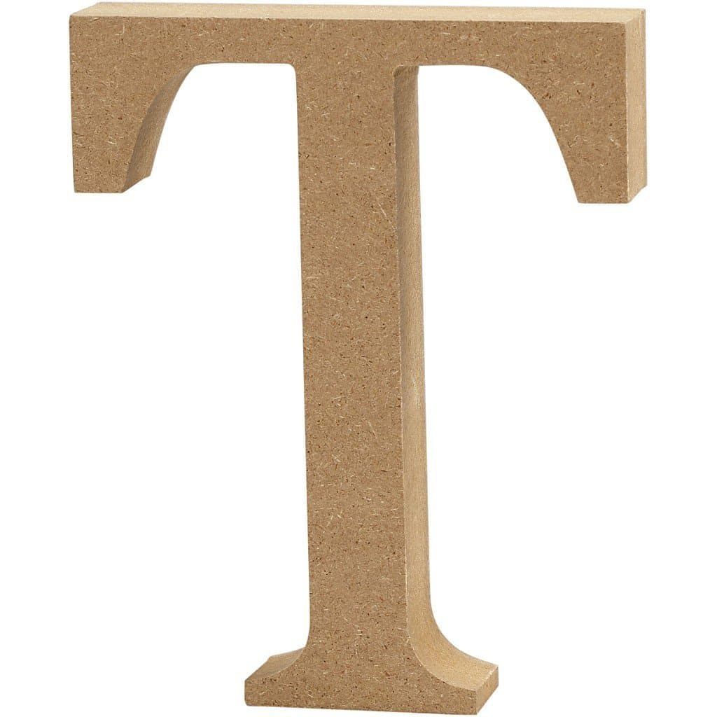 Litera T z MDF, 8 cm