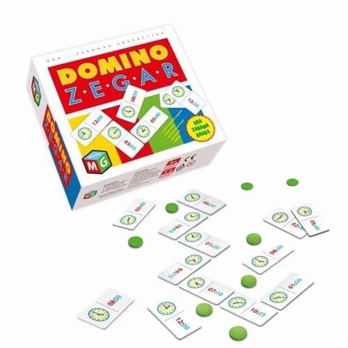 Multigra, gra edukacyjna Domino Zegar