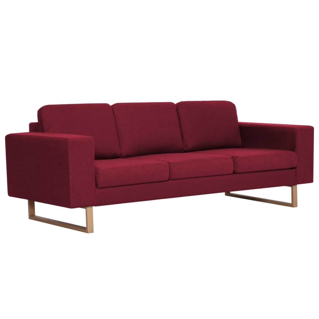 Sofa tapicerowana VIDAXL, czerwona, 75x82x200 cm