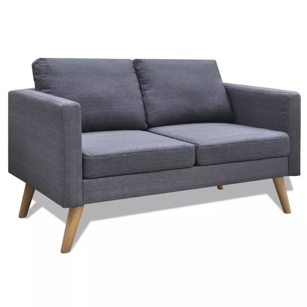 Sofa VIDAXL, 2-osobowa, szara, 116 x 70 x 73 cm