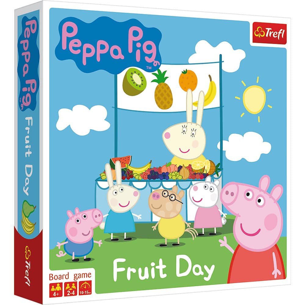 Świnka Peppa Owocowy dzień Peppy, gra edukacyjna, Trefl
