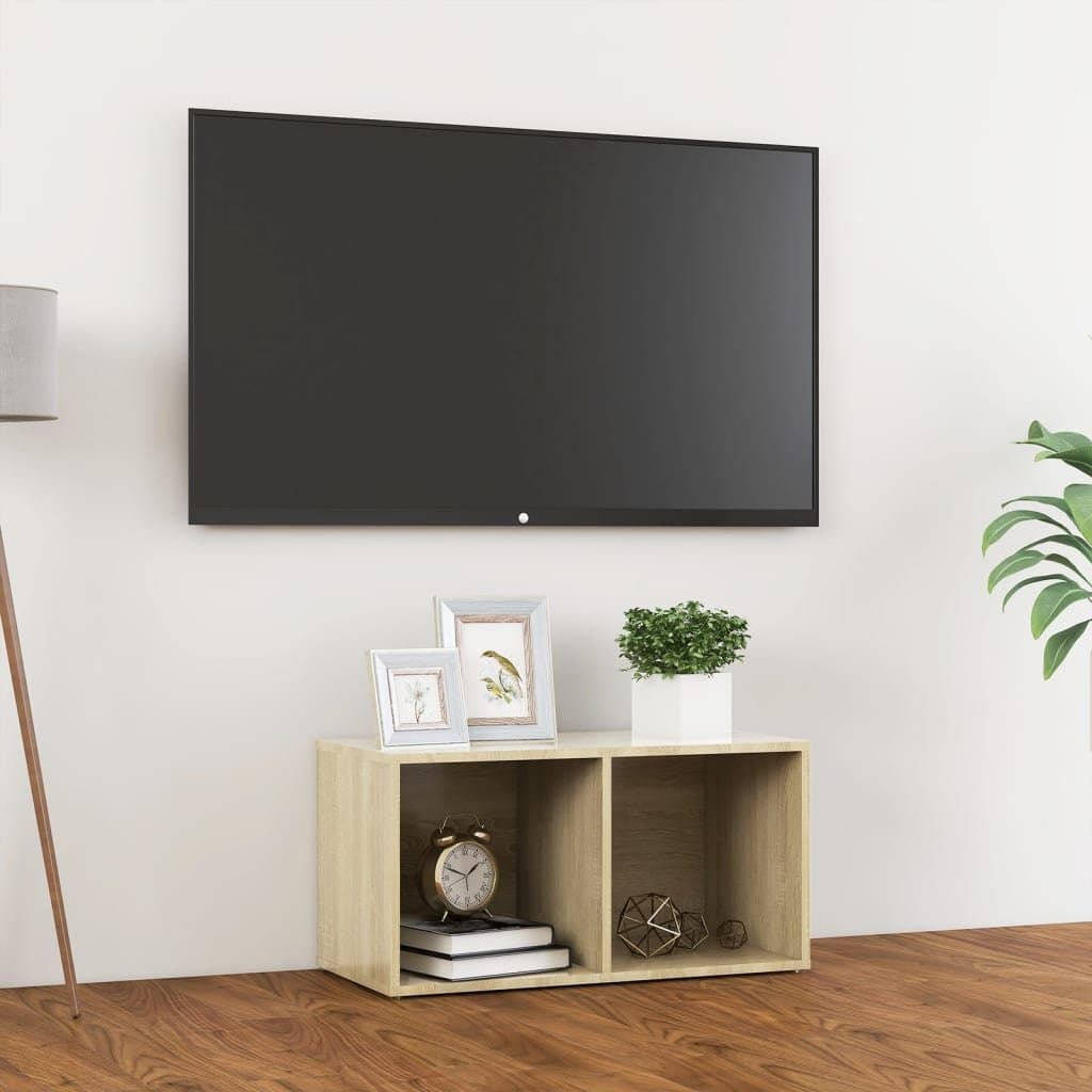 Szafka pod TV, dąb sonoma, 72x35x36,5 cm, płyta wiórowa