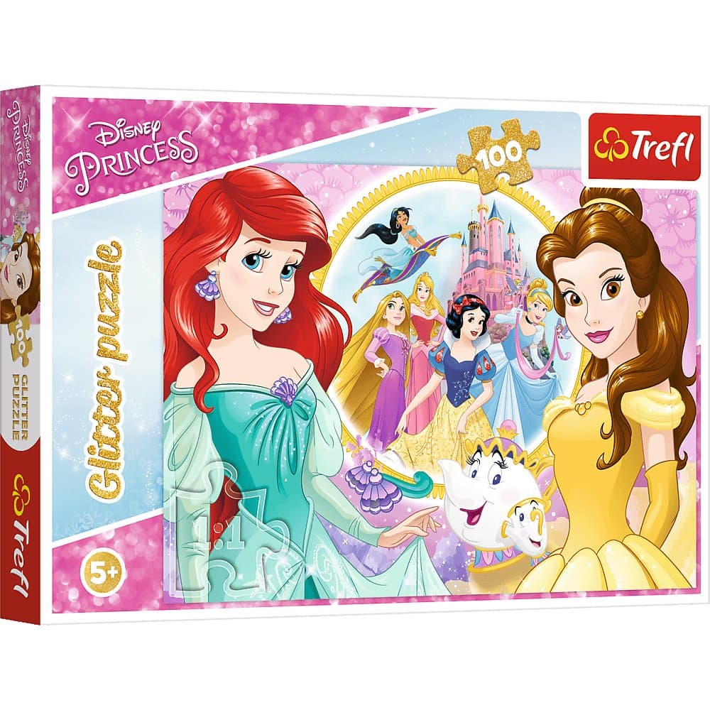 Trefl, puzzle, Disney, Wspomnienia Belli i Arielki, 100 el.