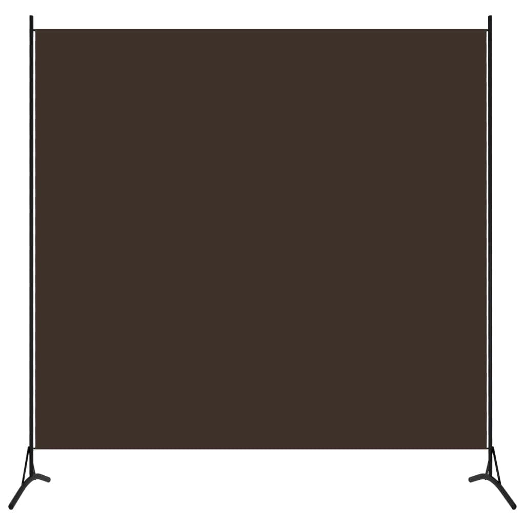 vidaXL Parawan 1-panelowy, brązowy, 175 x 180 cm