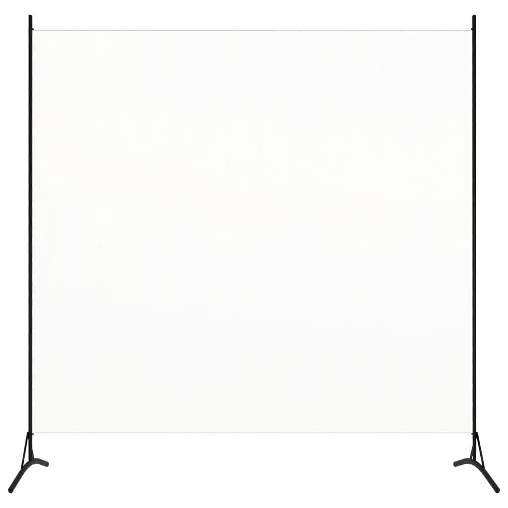 vidaXL Parawan pokojowy, biały, 175 x 180 cm, tkanina