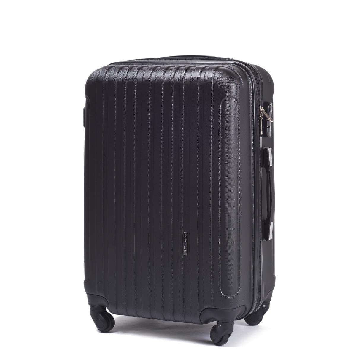 Walizka Podróżna Poszerzana ŚREDNIA WINGS FLAMINGO 24' BLACK