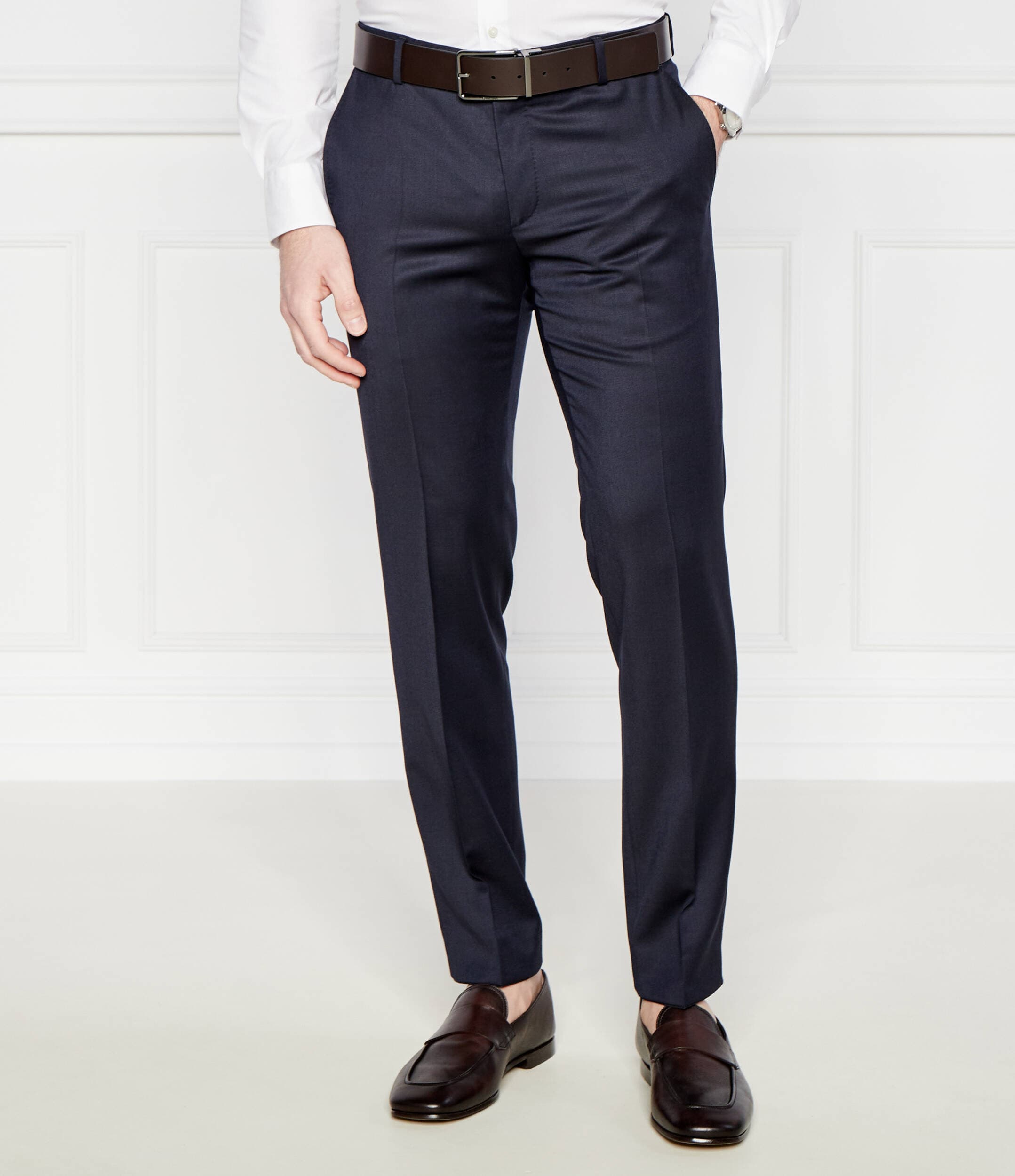Joop! Wełniane spodnie Blayr | Slim Fit