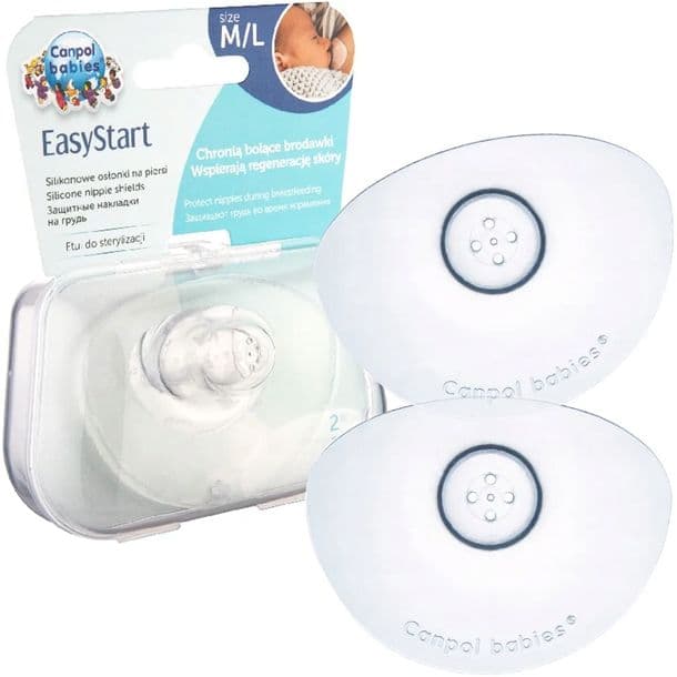 CANPOL OSŁONKI NA PIERSI SUTKI + ETUI Rozmiar M/L