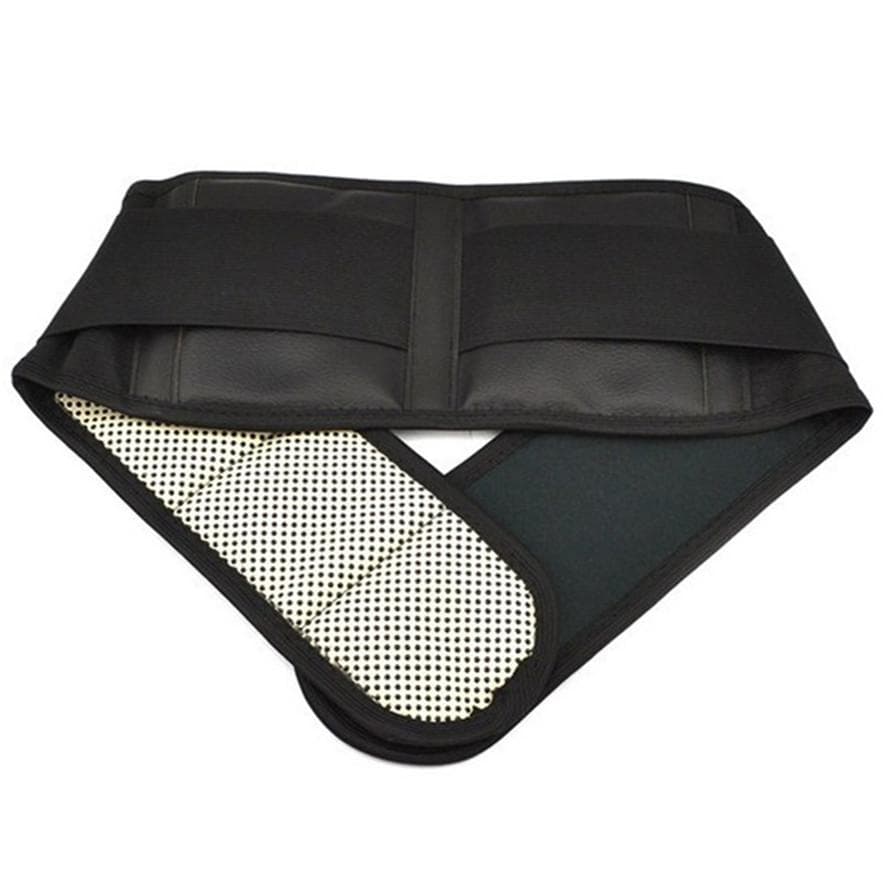 Magnetyczny pas podtrzymujący plecy Pas lędźwiowy Dolna talia Podwójna regulacja Pas biodrowy przeciwbólowy czarny