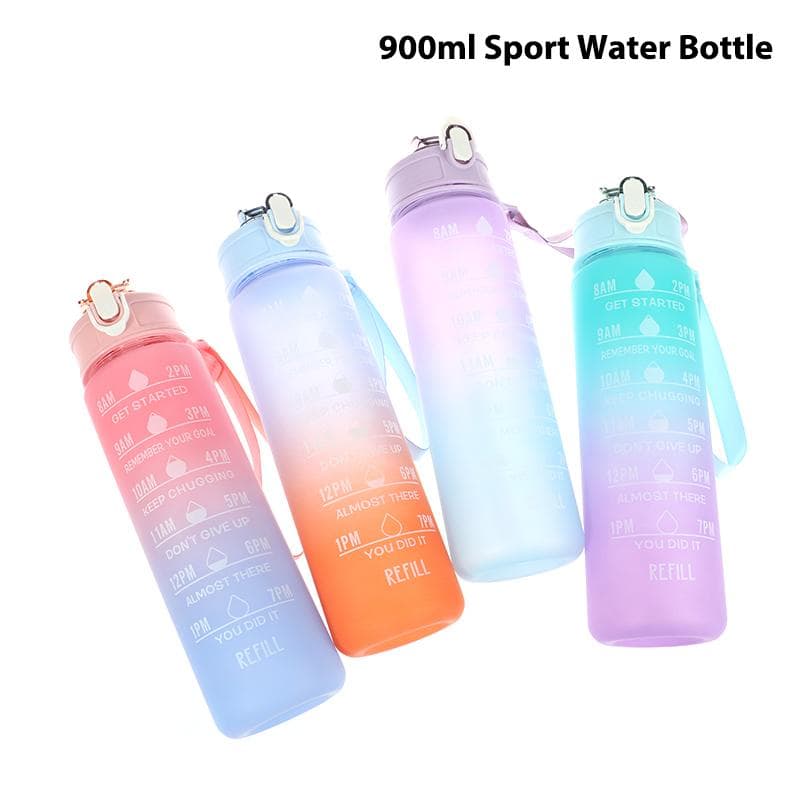 900 ml sportowa butelka na wodę Szczelna butelka do picia na zewnątrz Podróżna butelka na wodę fioletowy
