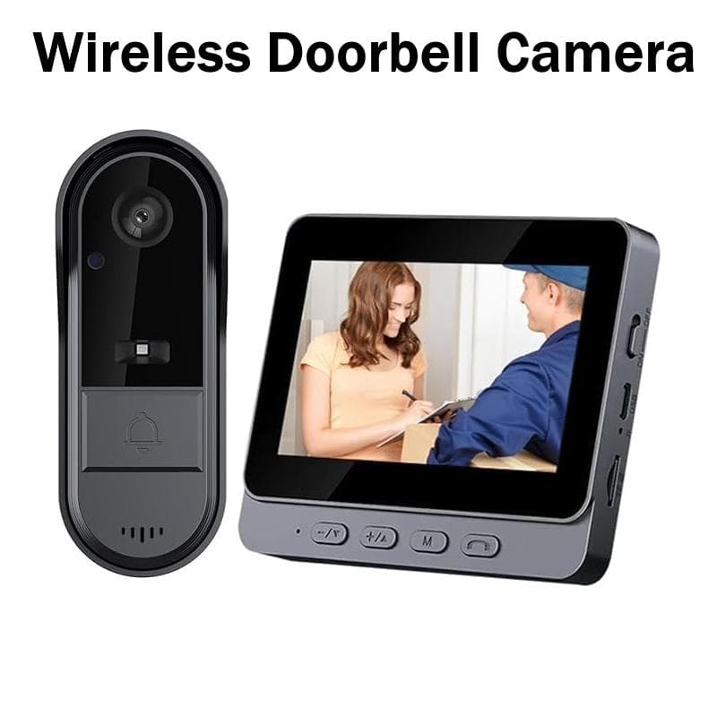 2.4G bezprzewodowy wodoodporny wizualny dzwonek do drzwi IR Night Vision dzwonek do drzwi HD 4.3 calowy ekran IPS kamera dzwonkowa do mieszkania domow