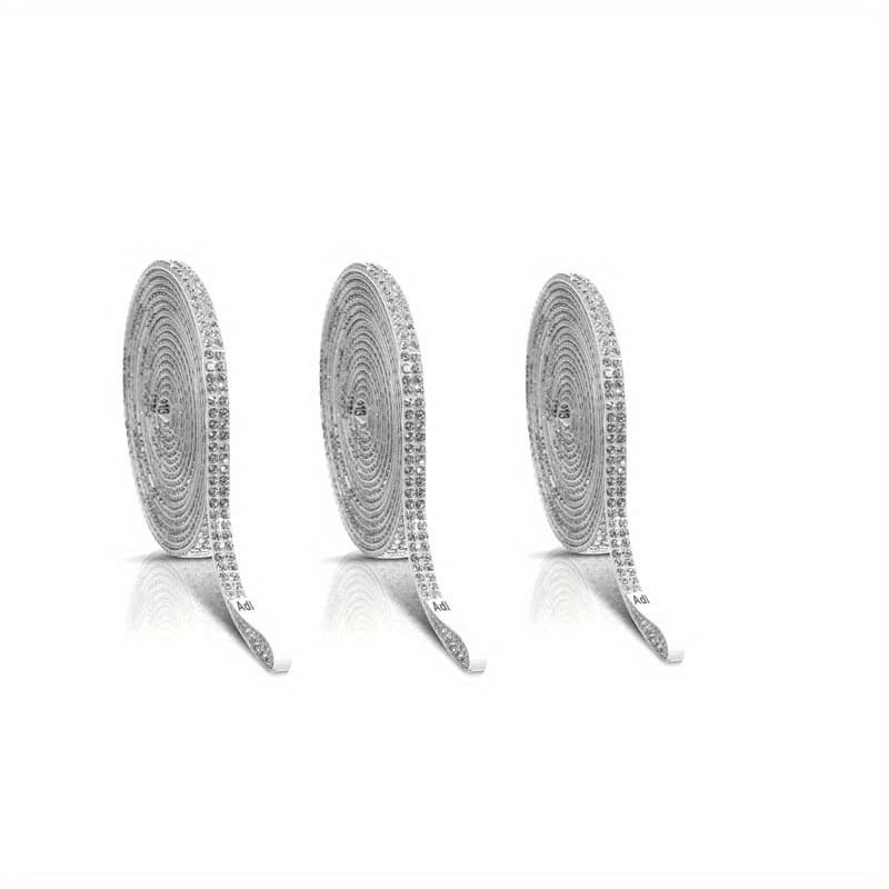 TEMU 3 rolki taśmy z kryształkami, dekoracyjne naklejki z kryształkami do rękodzieła, DIY, prezentów i dekoracji