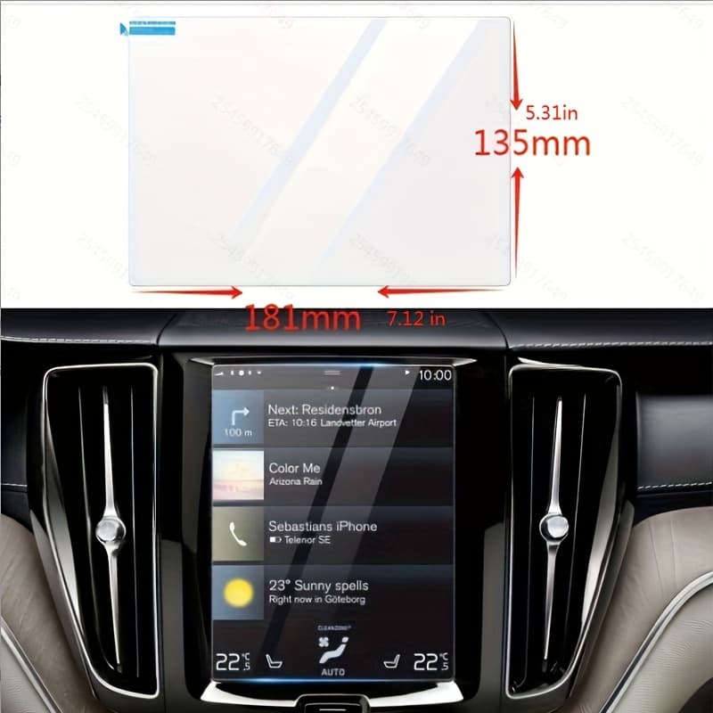 TEMU Ochronna Hartowana na Ekran Dotykowy Nawigacji do Modeli Volvo V90, , S90, , V60, S60 i od 2016 do 2023 roku, o Wymiarze 8.7 cala