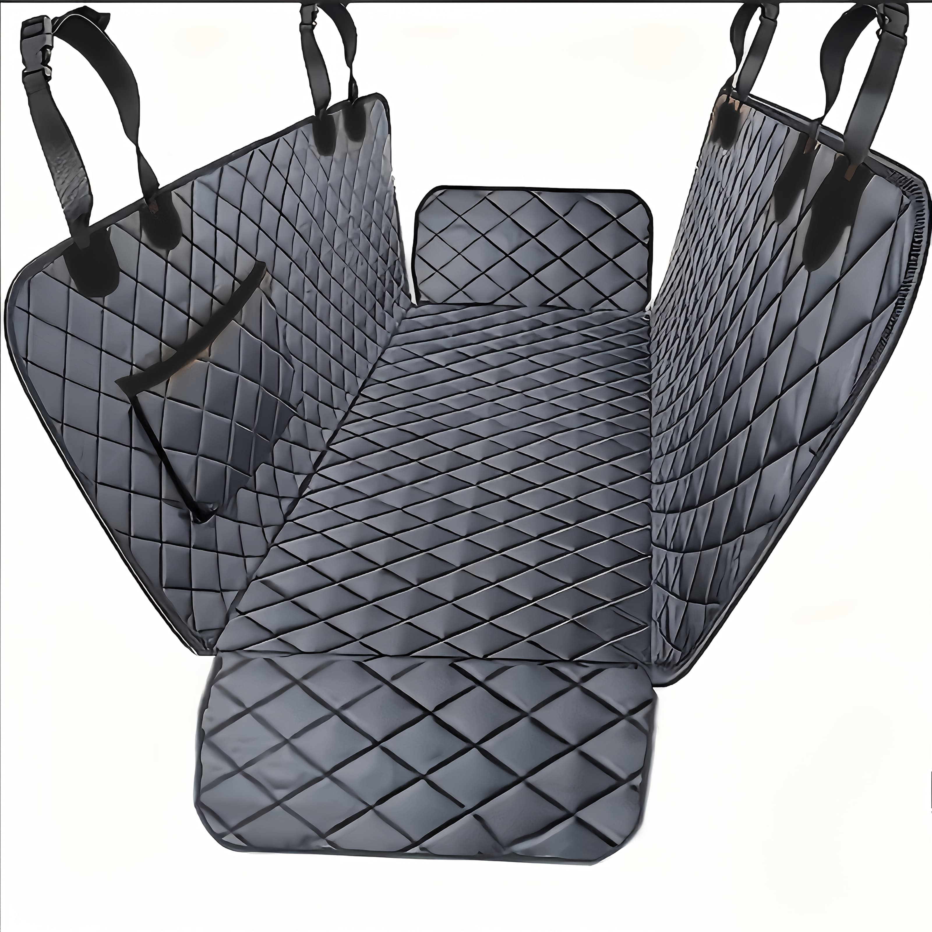 TEMU Maty dla Psa do Samochodu, Ochraniacz Siedzenia Tylnej Klatki z Poduszką dla Zwierząt