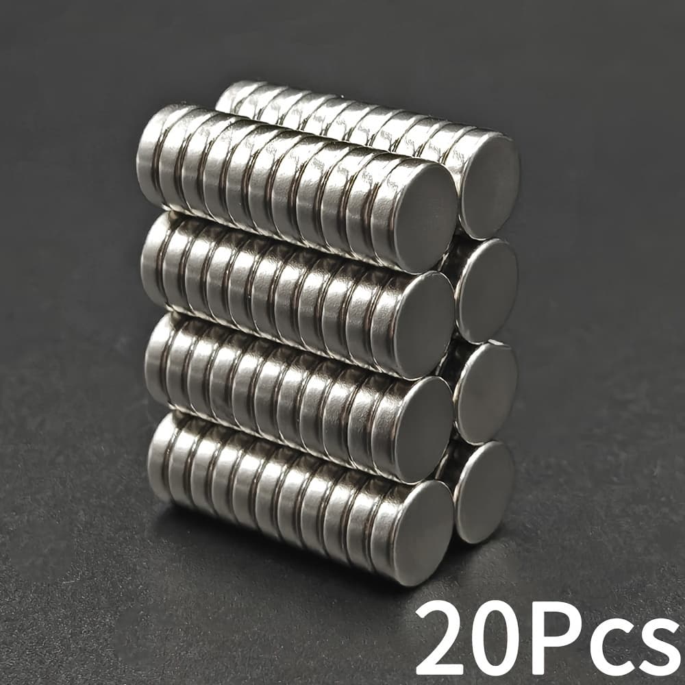 TEMU Zestaw 20 sztuk magnesów z neodymu o wymiarach 10x3 mm, rzadkie magnesy ziemne neodymowe 10*3 mm, idealne do użytku w biurze, na lodówce lub w
