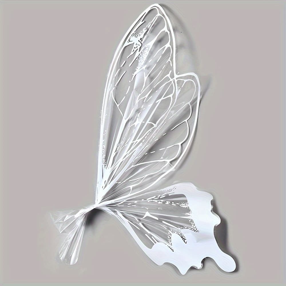 TEMU 20 sztuk Przezroczystego Papieru do Pakowania Bukietów i Prezentów z Motylami i Kwiatami