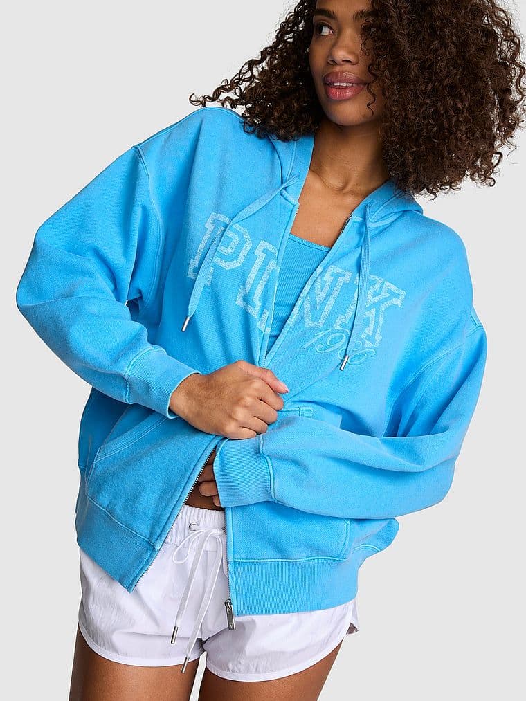 Bluza z kapturem Campus Fleece zapinana na zamek