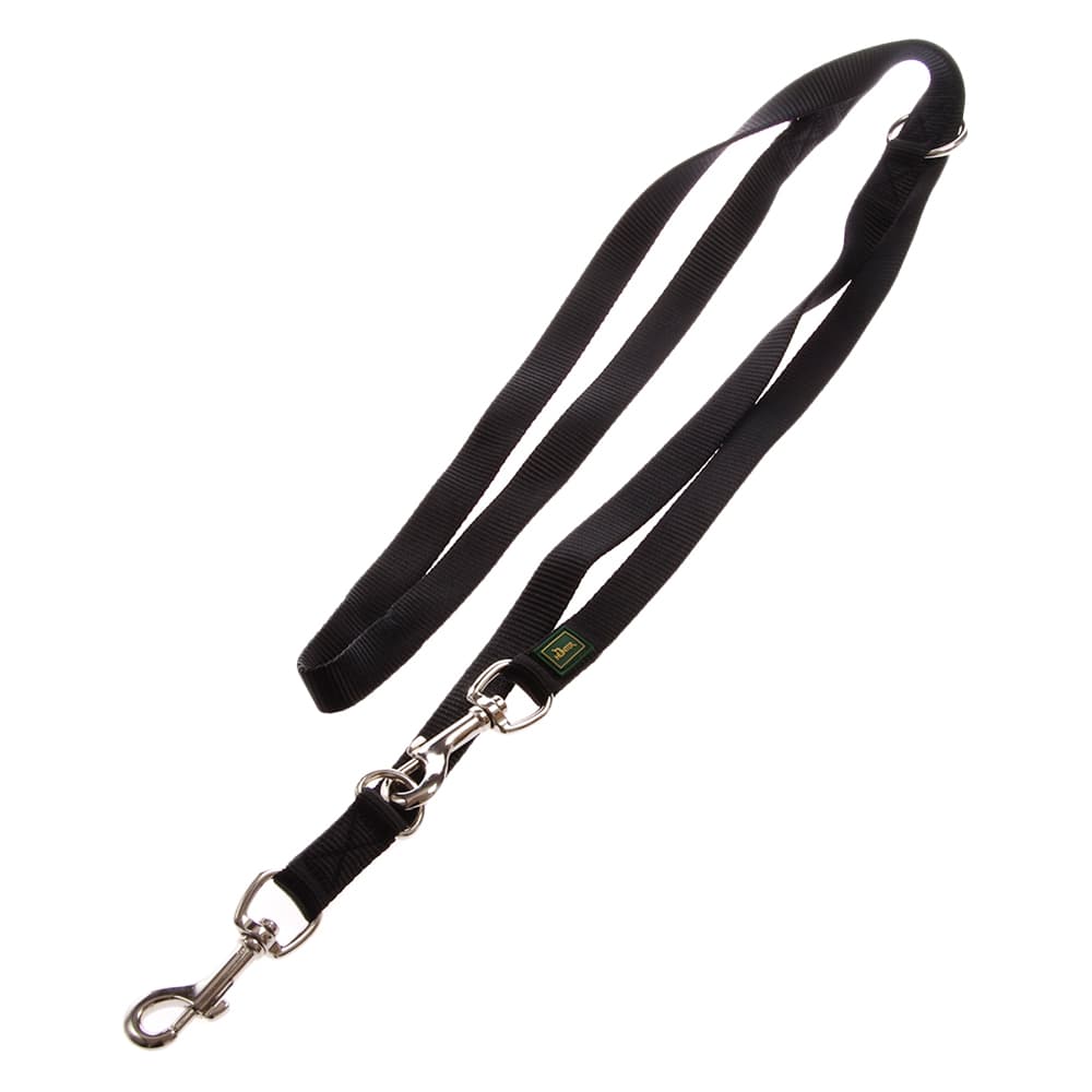 Smycz HUNTER Vario Basic, czarna  - Dł. x szer.: 200 x 1,5 cm