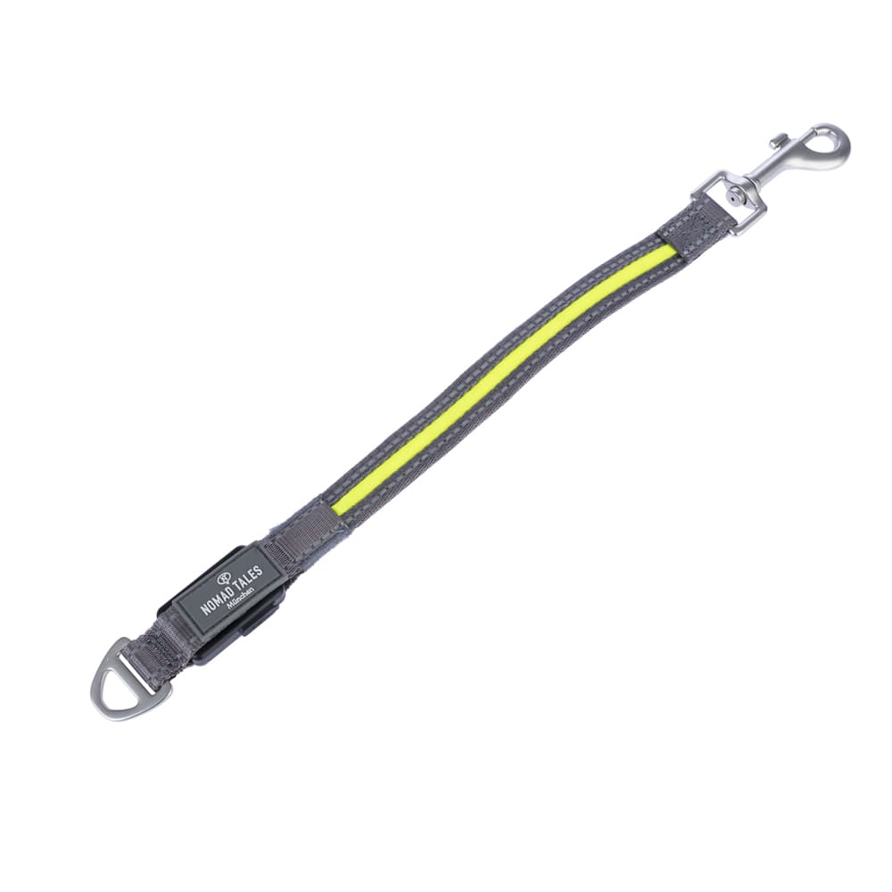 Nomad Tales Spirit USB LED przedłużenie smyczy, neonowy żółty i szary - Rozmiar S/M: ok. 39 cm długości