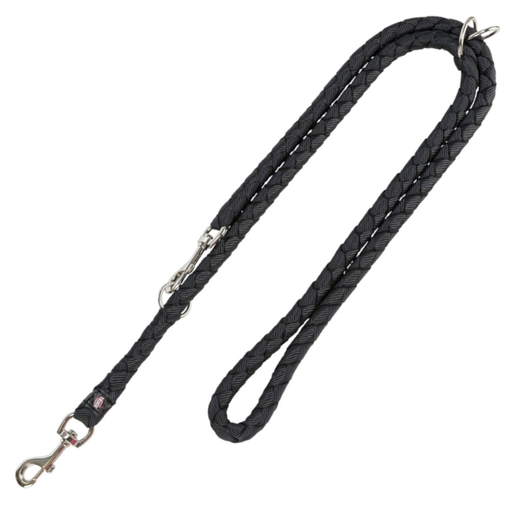 Trixie Cavo smycz przedłużana, czarna - S - M: dł. 200 cm, Ø 12 mm
