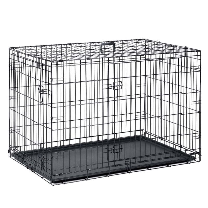 Metalowa klatka dla psów Pethaus 75,5 x 47,5 x 54 cm transporter czarna 1szt.