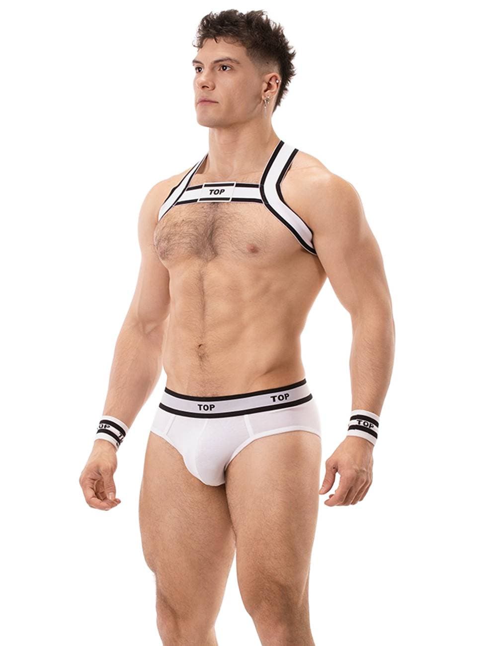 Slipy Brief Top White-Black Barcode Berlin