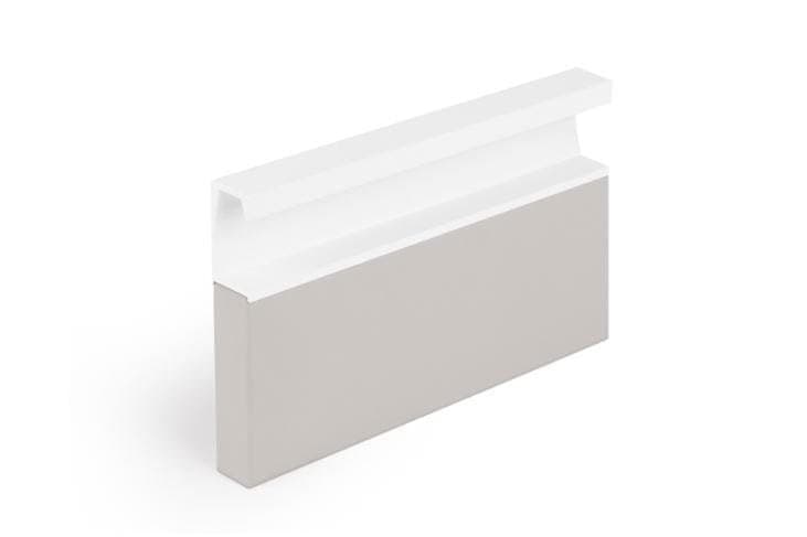 Uchwyt meblowy wpuszczany Six 447 Aluminiowy Biały Mat