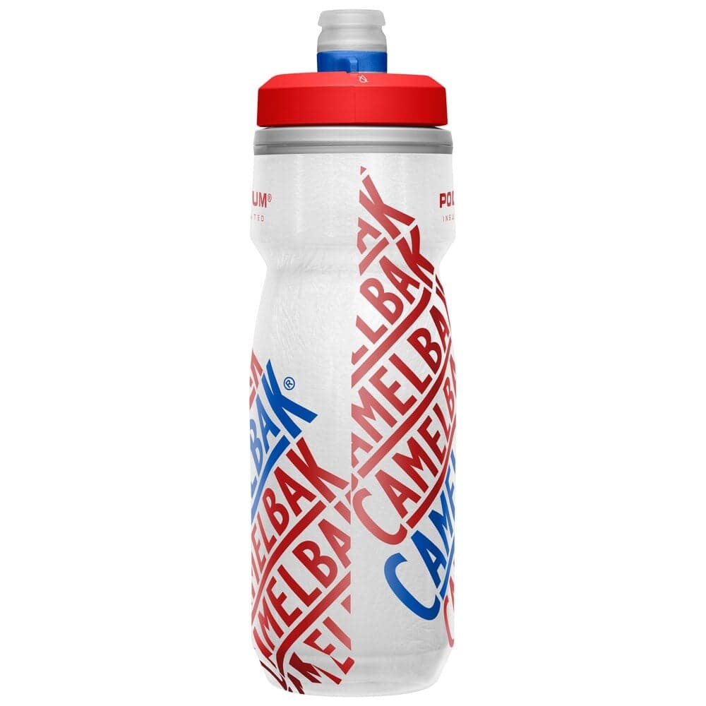 CAMELBAK bidon rowerowy butelka sportowa na wodę 620ml Podium Chill czerwony/biały (620)