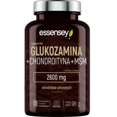 Essensey Glukozamina + Chondroityna + MSM - 120 kaps.