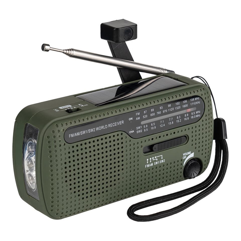 Radio awaryjne Fosco Outdoormen 4-kanałowe Edition - Solar - Dynamo