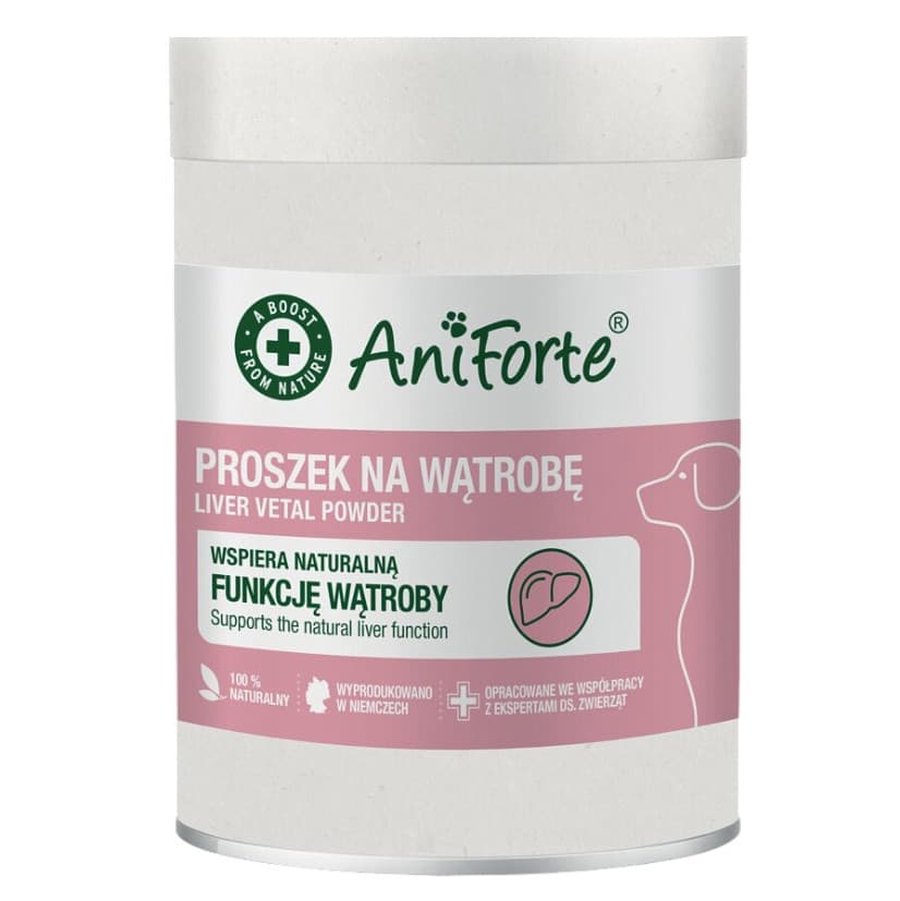 ANIFORTE Proszek na wątrobę - suplementy dla psa - 100g