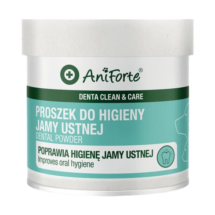 ANIFORTE Denta Clean & Care - proszek do higieny jamy ustnej dla psa i kota - 80g