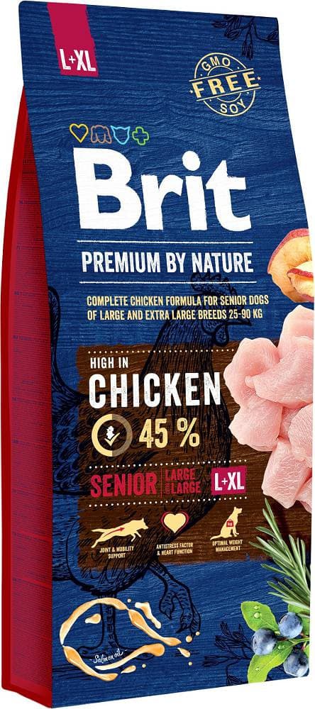 BRIT Premium by Nature Senior Large / Extra Large Kurczak - sucha karma dla psa - 15kg