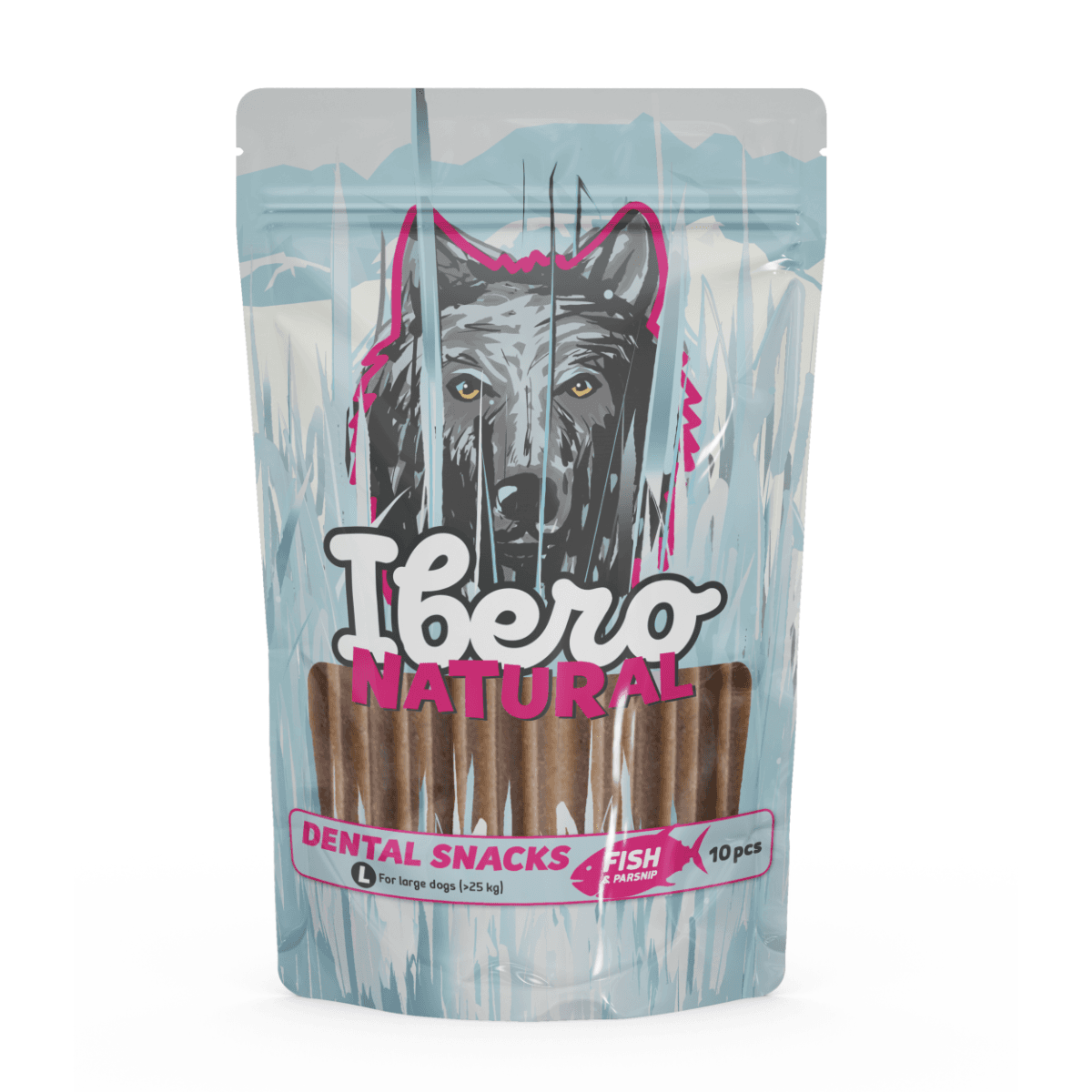 Ibero Dental Snacks Fish &amp; Parsnip - L (10szt/460g)
