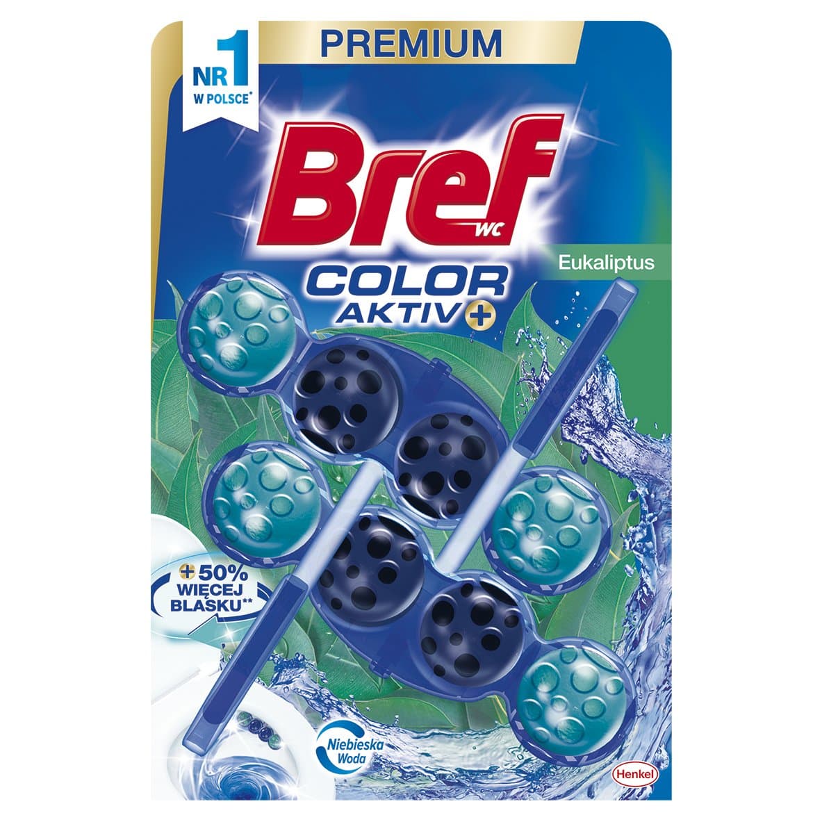 Bref Color Active Zawieszka WC Eukaliptus 2x50g