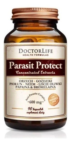 Doctor Life, Parasit Protect wsparcie jelit 600 mg, Suplement diety, 90 kaps.