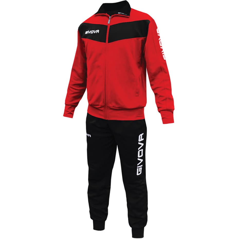 Givova, Dres piłkarski, Tuta Visa TR018 1204, czerwono-granatowy, rozmiar S