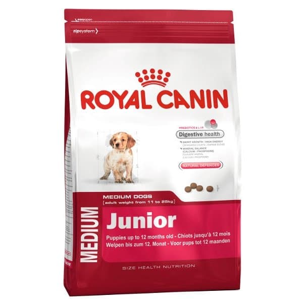 Karma dla szczeniąt ras średnich ROYAL CANIN Medium Junior, 4 kg.