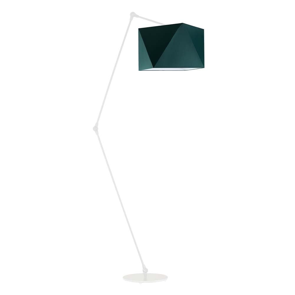 Lampa podłogowa LYSNE Osaka, 60 W, E27, zieleń butelkowa/biała, 177x60 cm