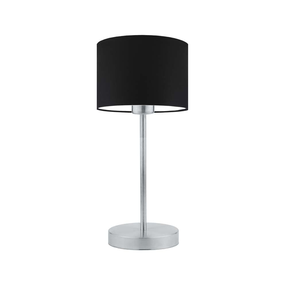 Lampka nocna LYSNE Nicea, 60 W, E27, czarna/srebrna, 39,5x17,5 cm