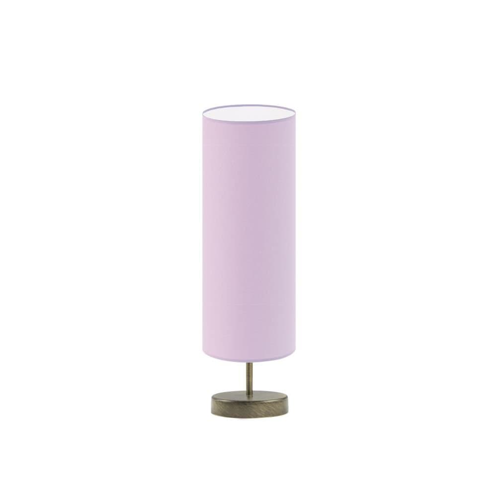Lampka nocna LYSNE Sydney, 60 W, E27, jasnofioletowa/złota, 50x15 cm