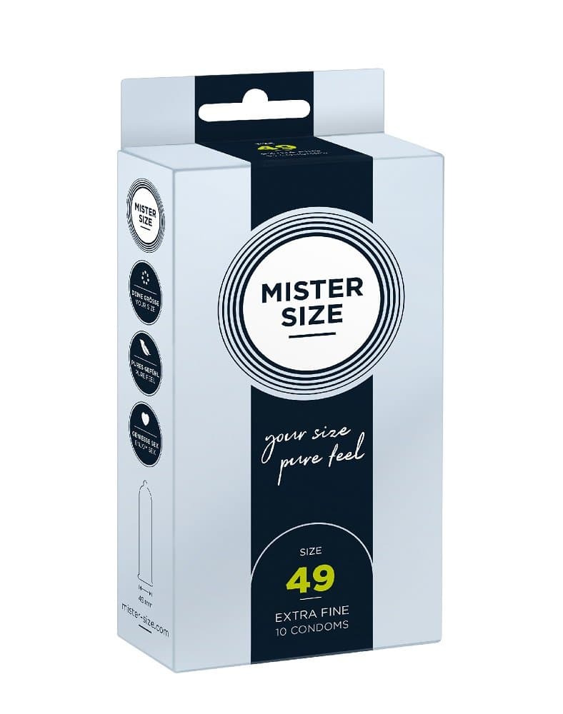 Mister Size, Mister Size, Prezerwatywy dopasowane do rozmiaru 49 mm, 10 szt.